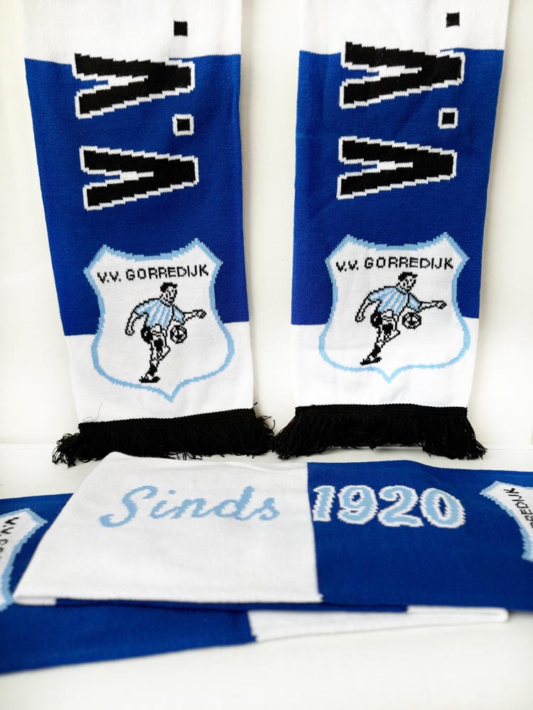 VV Gorredijk - Sjaal Blauw/wit